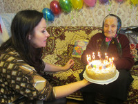 Надежда Ивановна Соломонова из д. Лукомль отметила столетний юбилей