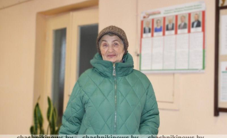 Валентина Болтовская из Красного Утра поделилась мнением о выборах Президента Республики Беларусь