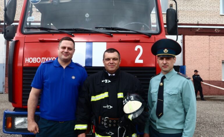 Коллектив Чашникского подразделения МЧС проводил на заслуженный отдых Андрея Ширко