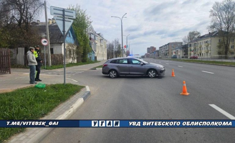 Легковушка сбила велосипедиста в Витебске