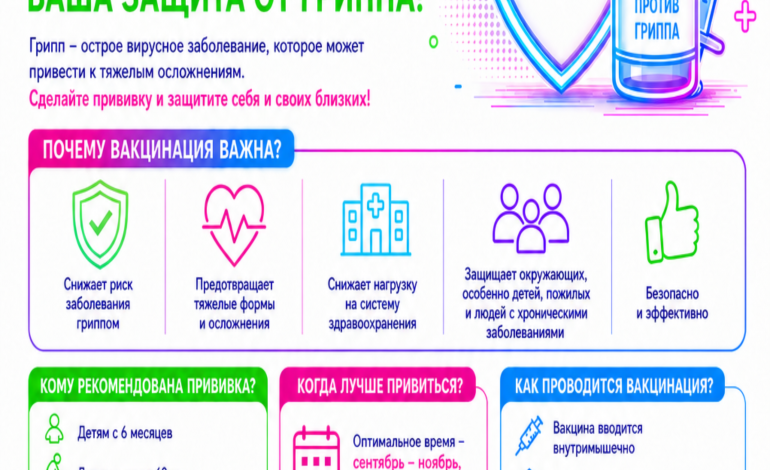 Вакцинация против гриппа – ваша защита от гриппа