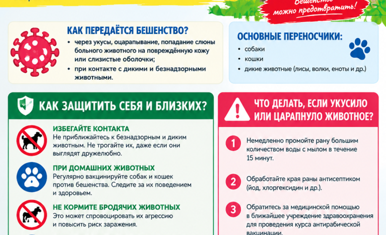 Бешенство – опасное вирусное заболевание!